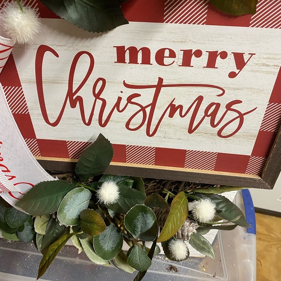 Merry Christmas grapevine wreath - Picture 4 of 5